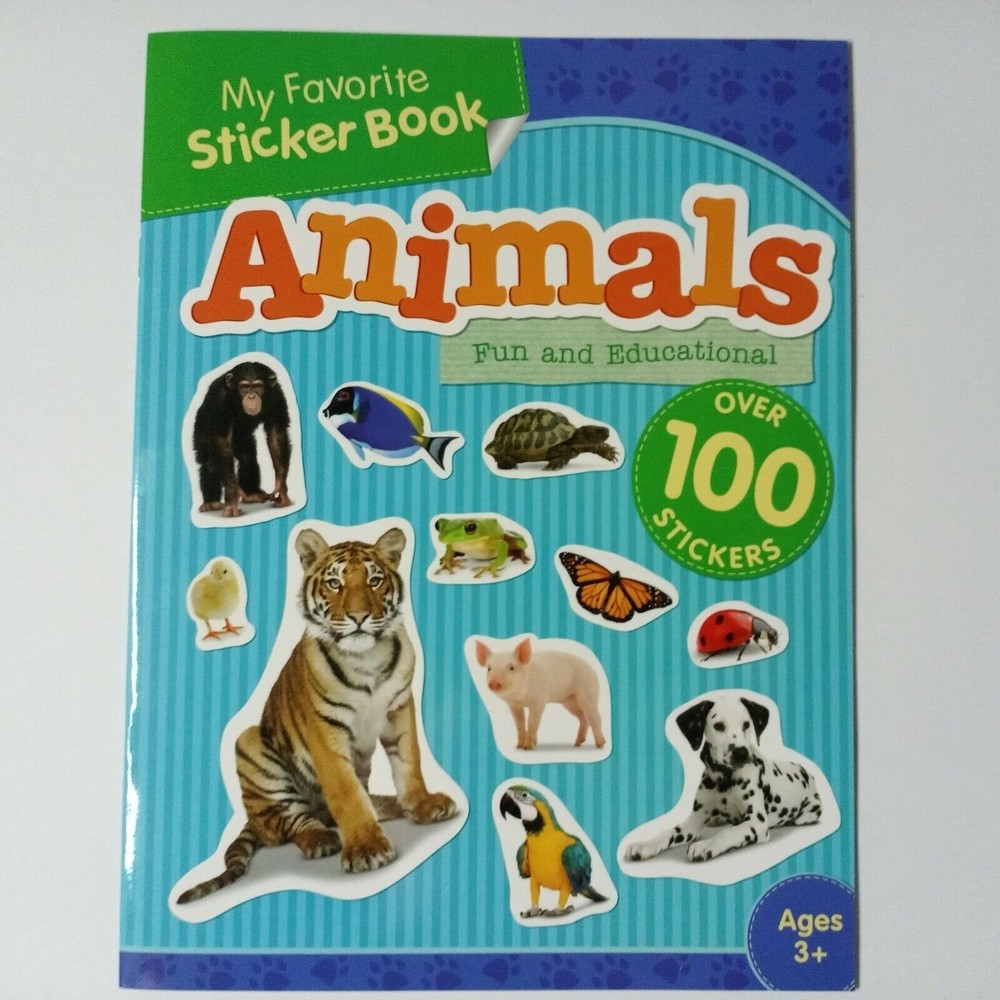 My Favorite Sticker Book | Animals | Fun and Educational 100+ Stickers Ages 3+